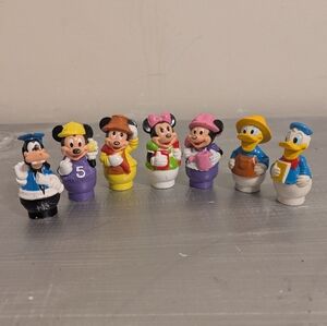 VIntage Set 7 Arco Walt Disney Finger Puppets - Mickey, Minnie, Donald, Goofy